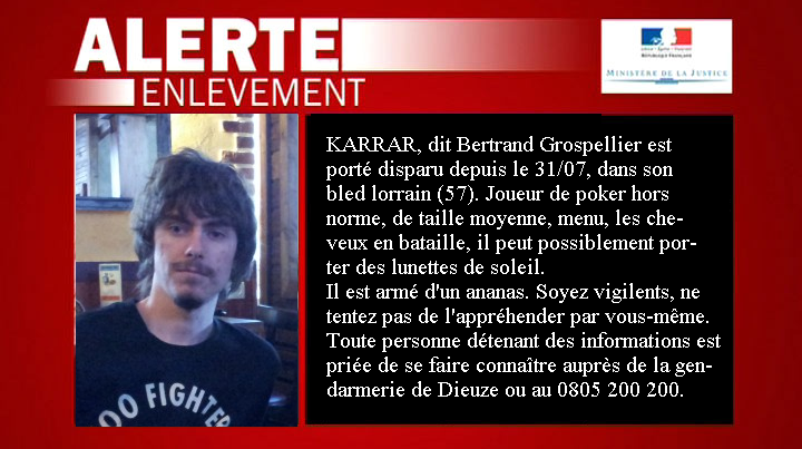 Karrar est activement recherché
